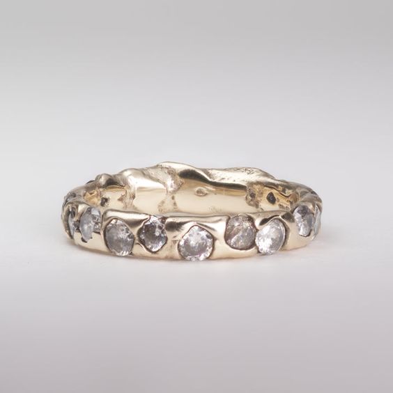 Vintage Forged Zirconia Ring