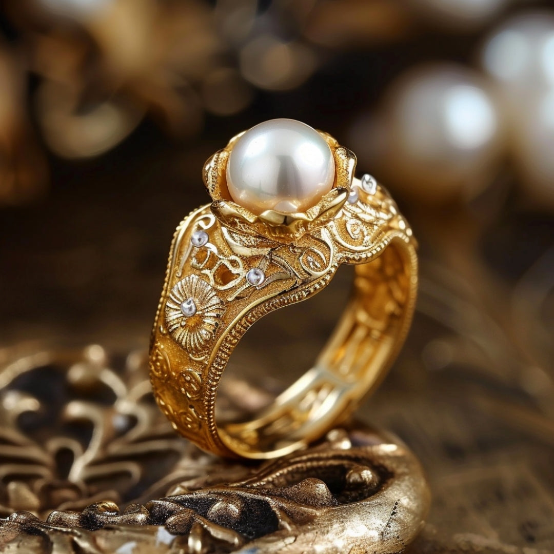 Pearl Gold Ring