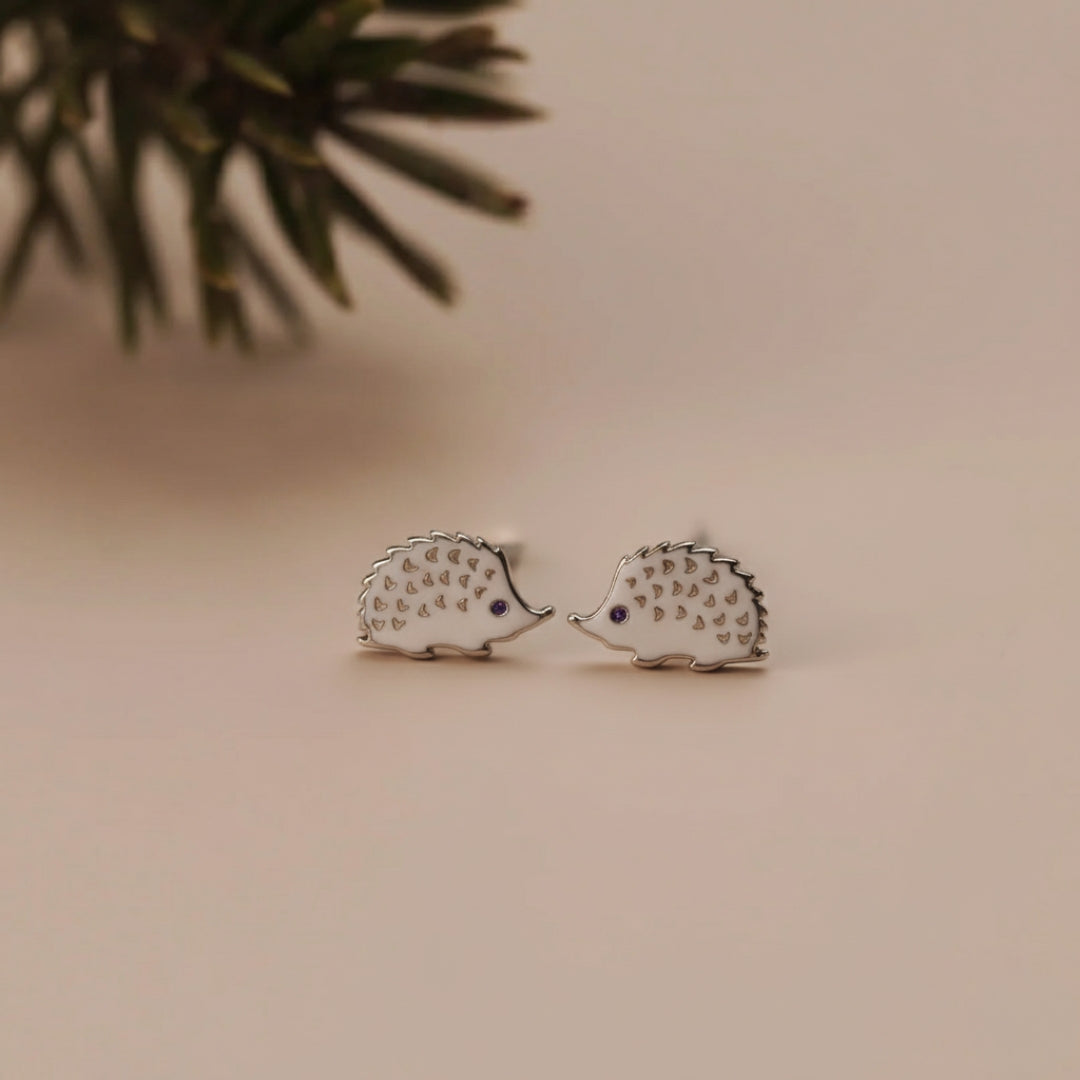 Porcupine Hollow Silver Earrings