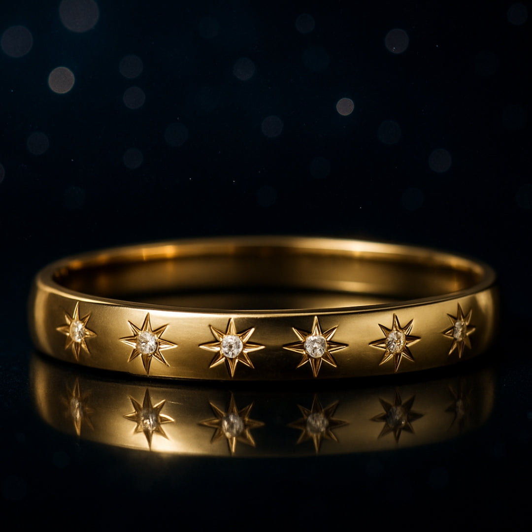 Star Diamond 14K Gold Ring