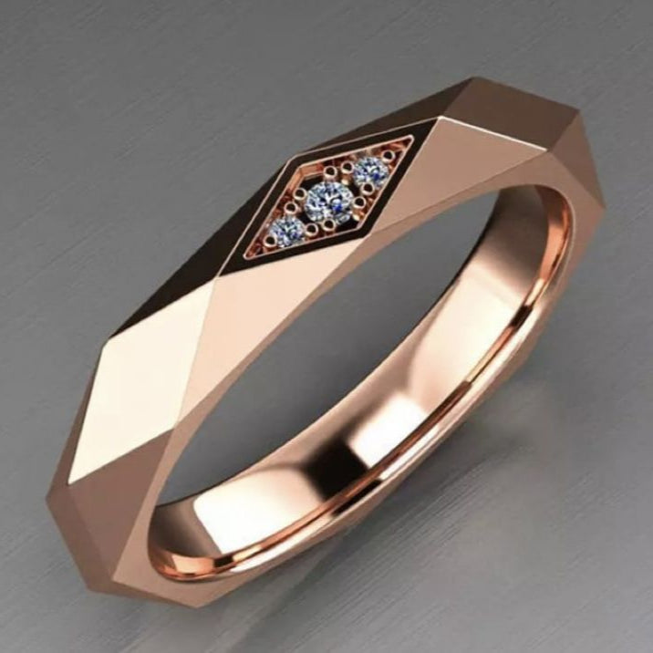 Rose Crystalline Ring