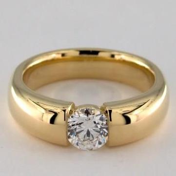 Vintage Zirconia Open Gold Ring