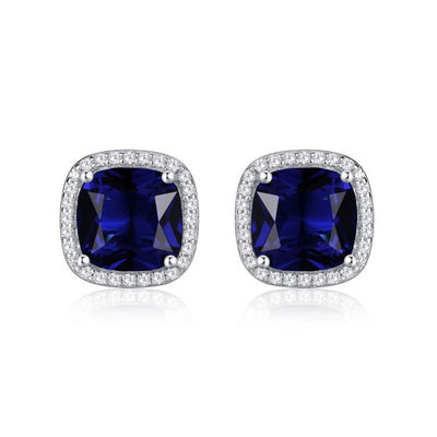 Saphir Elegant Square Stud Earrings