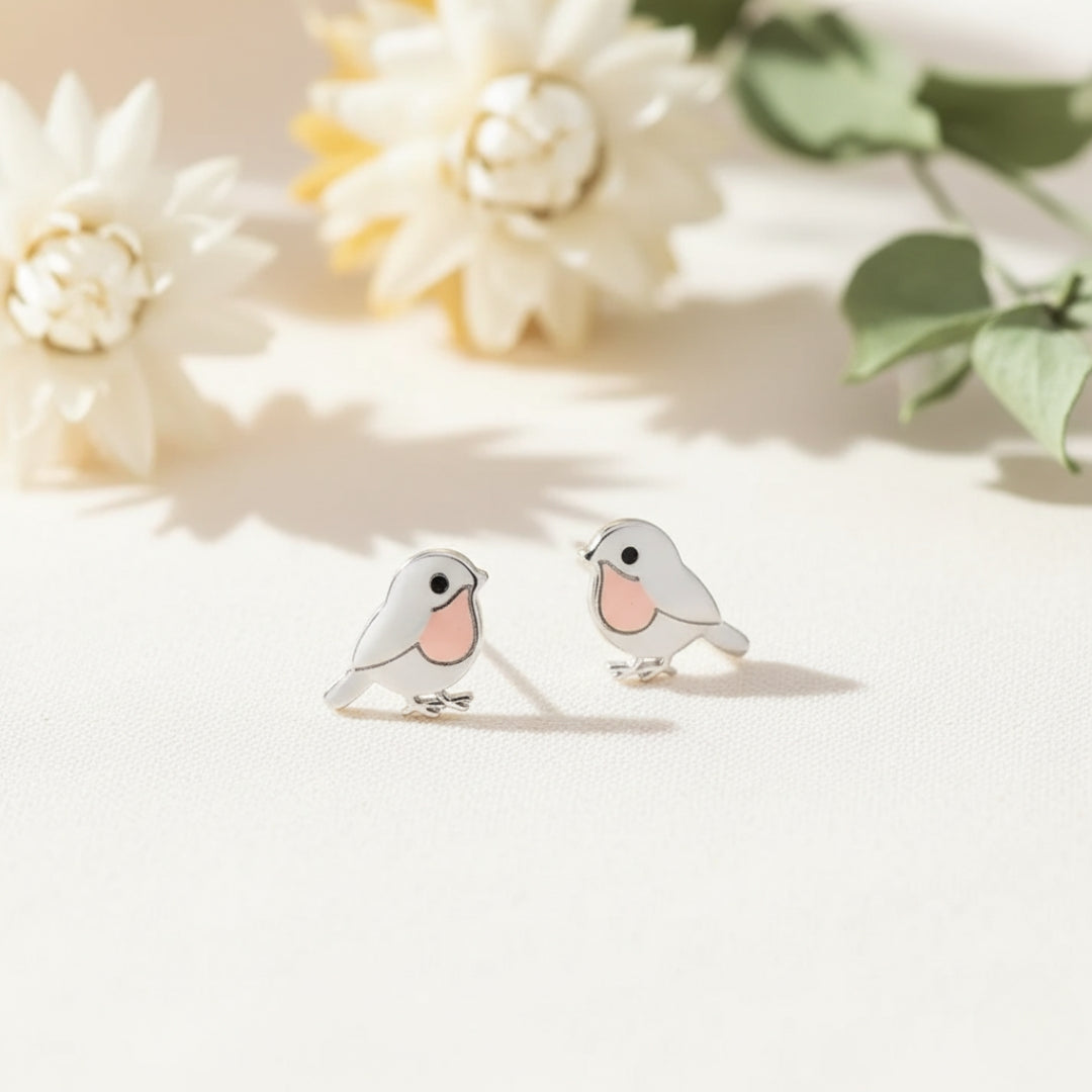 Stud Small Bird Earrings