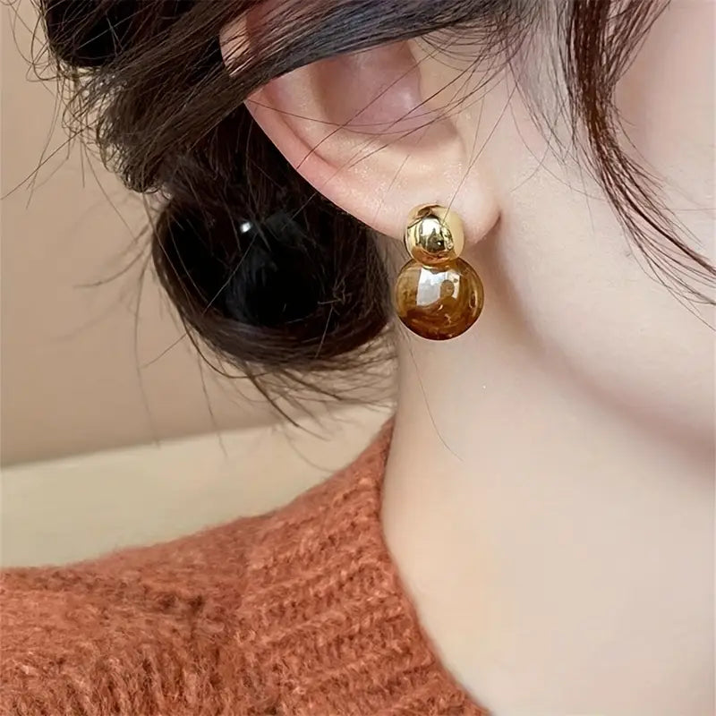 Aurélie Amber Drop Earrings