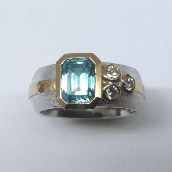 Vintage Blue Glass Ring