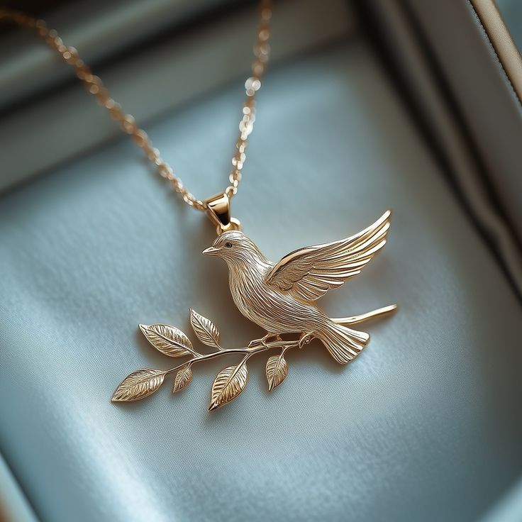 Fine Golden Bird Necklace