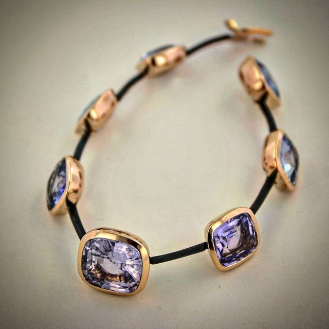 Vintage Square Violet Bracelet