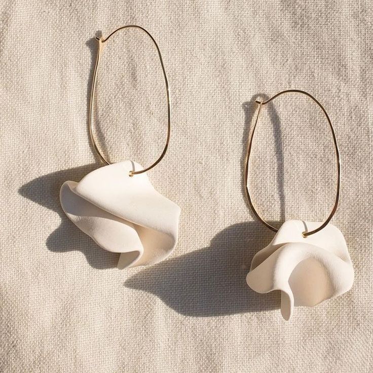 Vintage White Gold Earrings