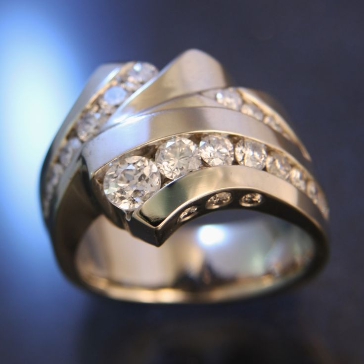 Vintage Irregular Zirconia Ring