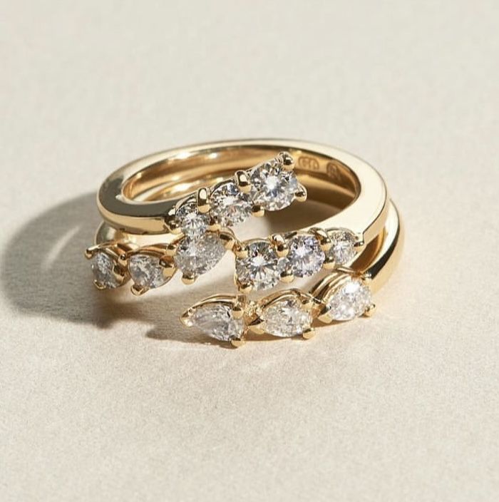 Vintage Fancy Open Crystal Ring