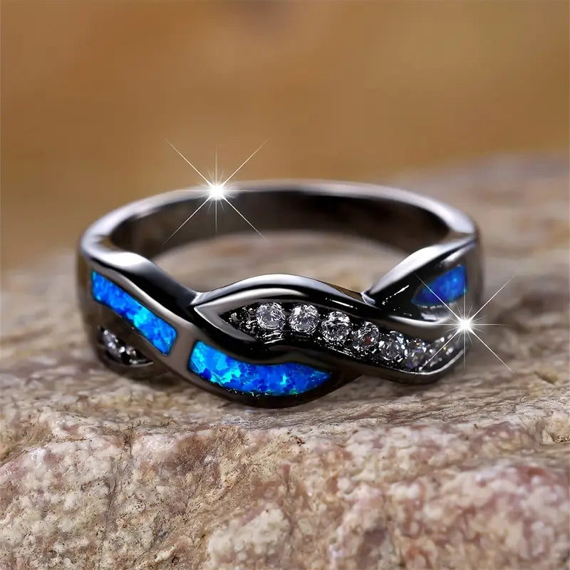Thessia Lunebray - Elegant Celestial Design Sterling Silver Ring