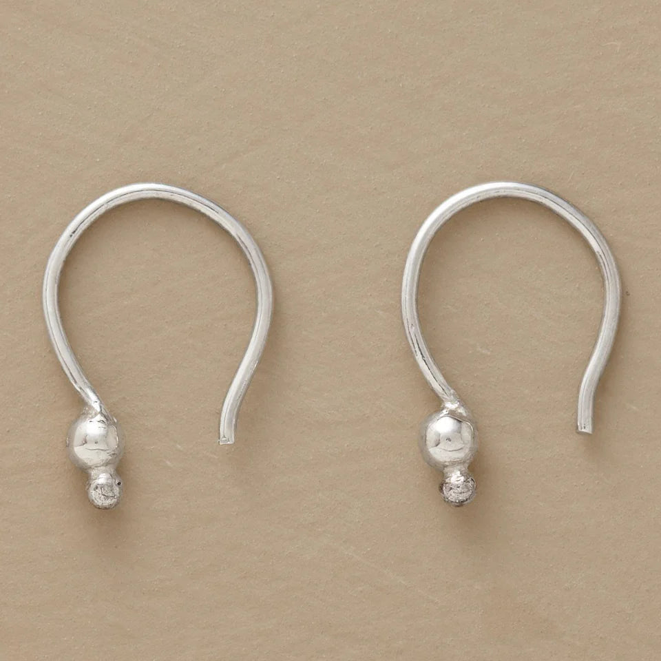 Sterling Silver Double Dot Earrings