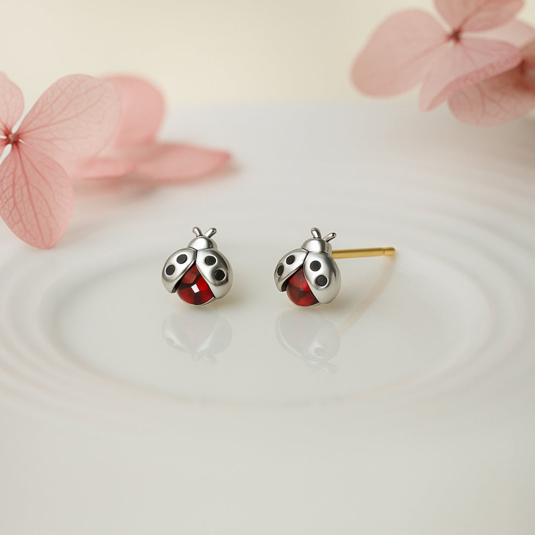 Ladybug Stud Earrings
