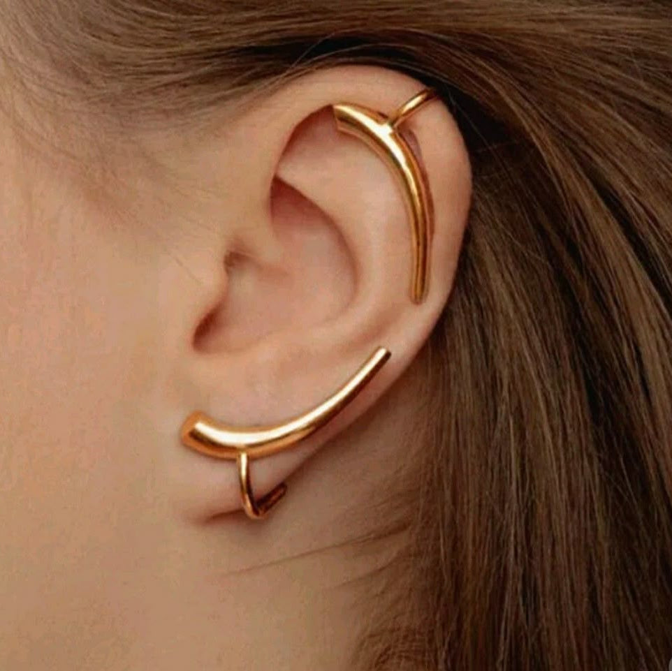 Golden Pin Earrings
