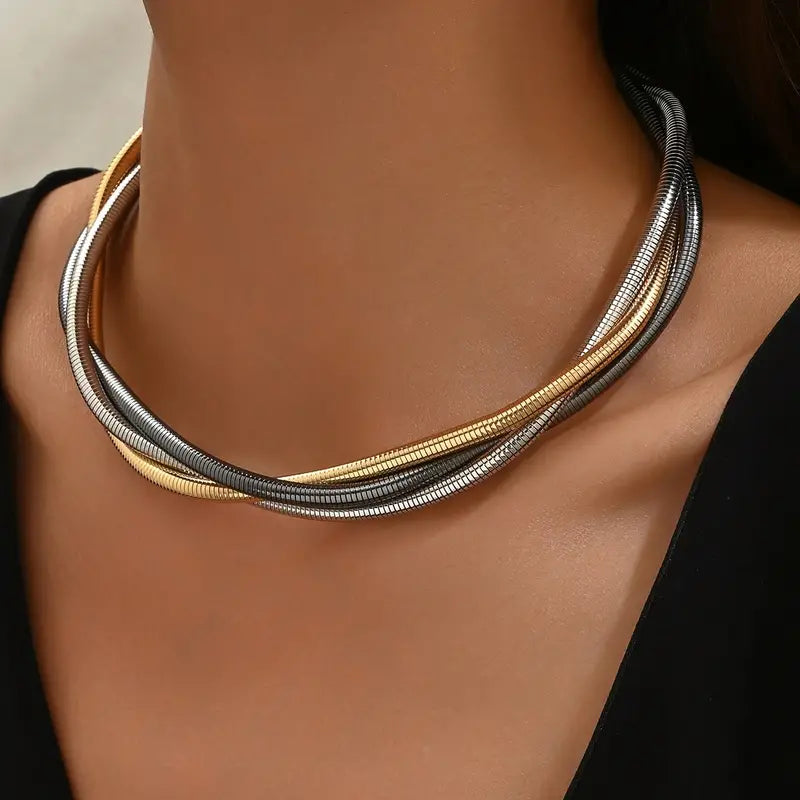 Vintage Thick  Layered Necklace