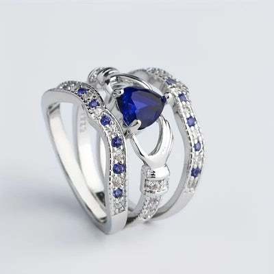 Eternal Lux Azura Ring Set - White Gold