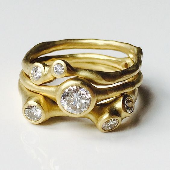 Vintage Gold Layer Zirconia Ring