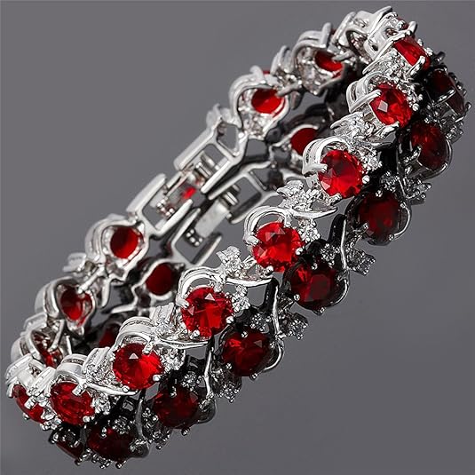 Ruby Vine Tennis Bracelet