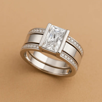 Vintage Inlaid Glass Ring