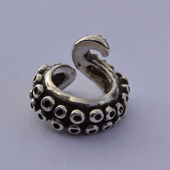 Silver Tentacle Ring