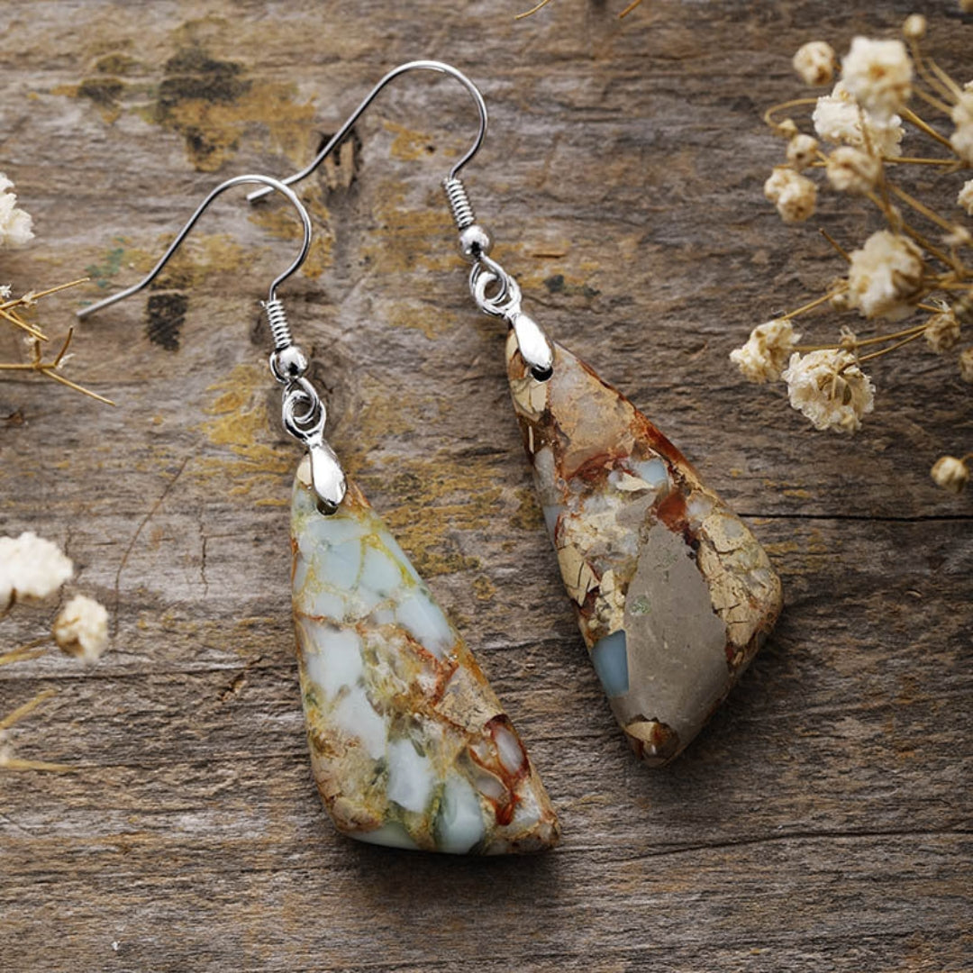 Vintage Nature Stone Earrings