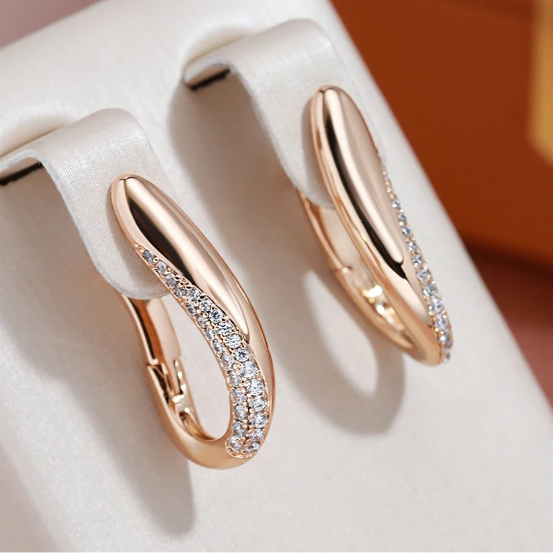 Elegant Bright & Gold Earrings