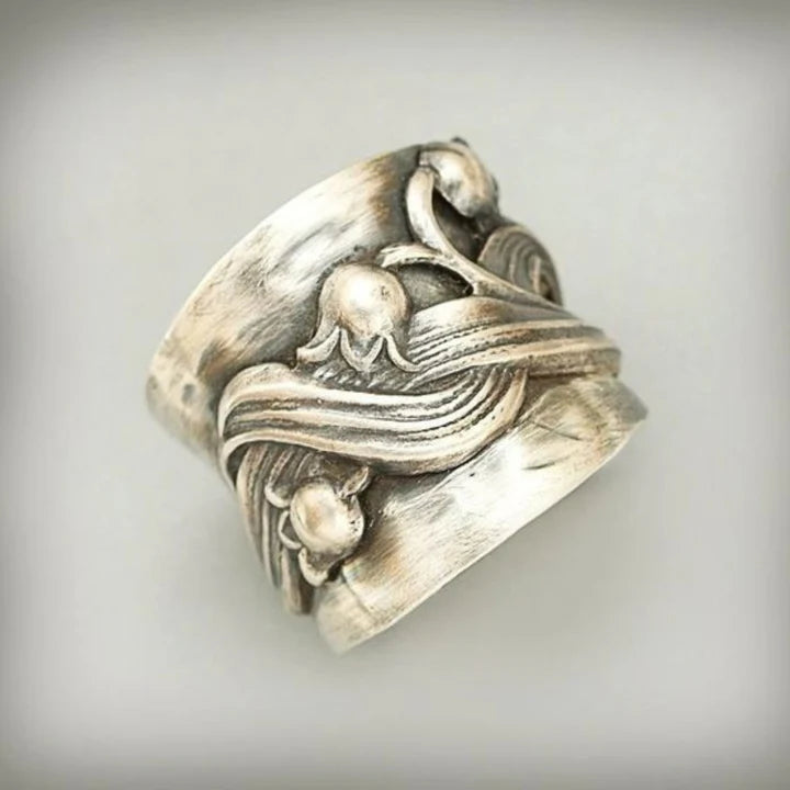 Vintage Nature Silver Ring