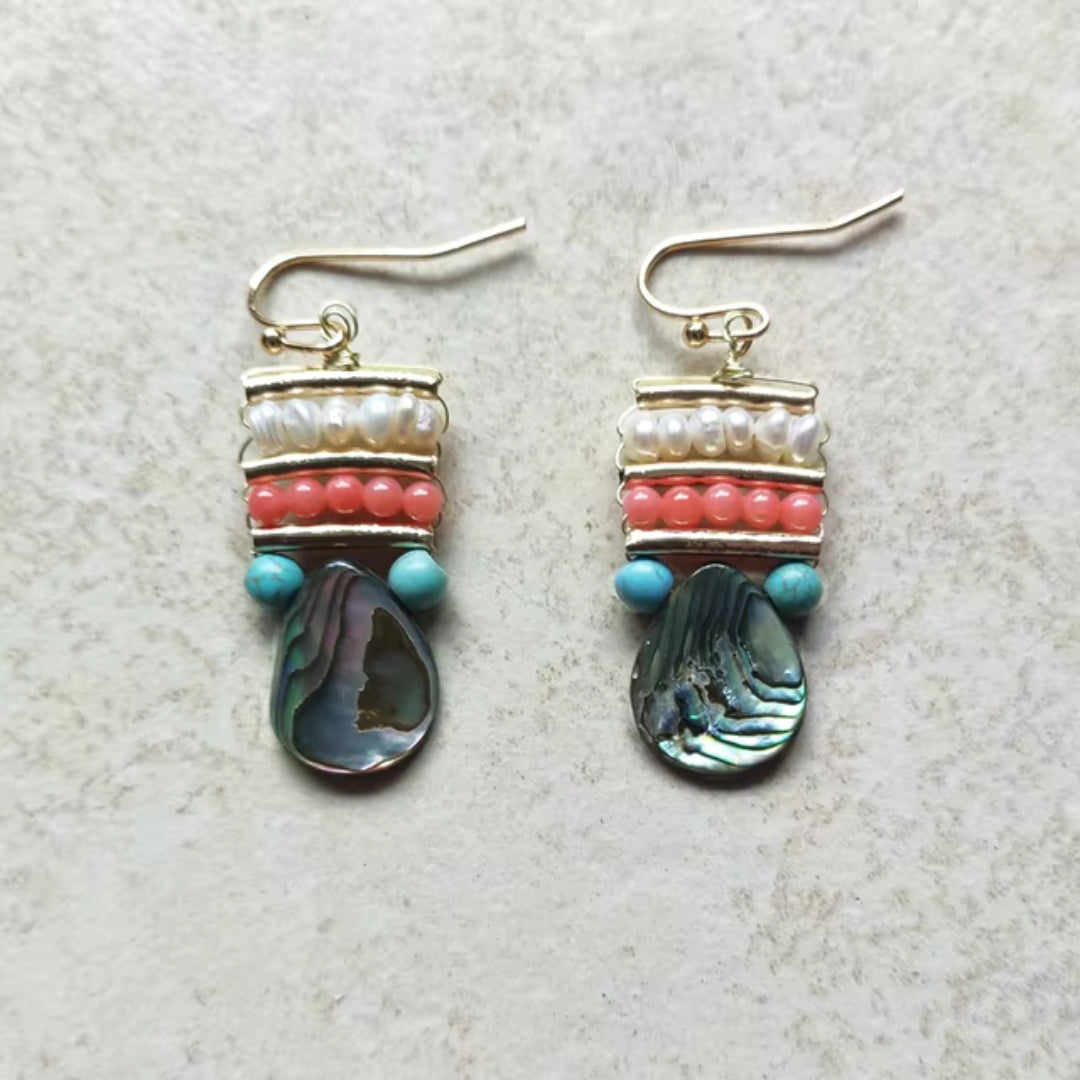 Vintage Chromatic Stones Earrings