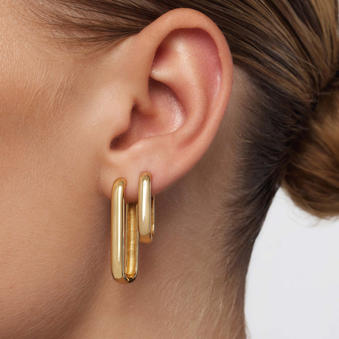 Gold Icon Hoop Earrings