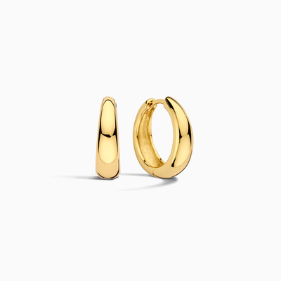 Gold Statement Hoop Earrings