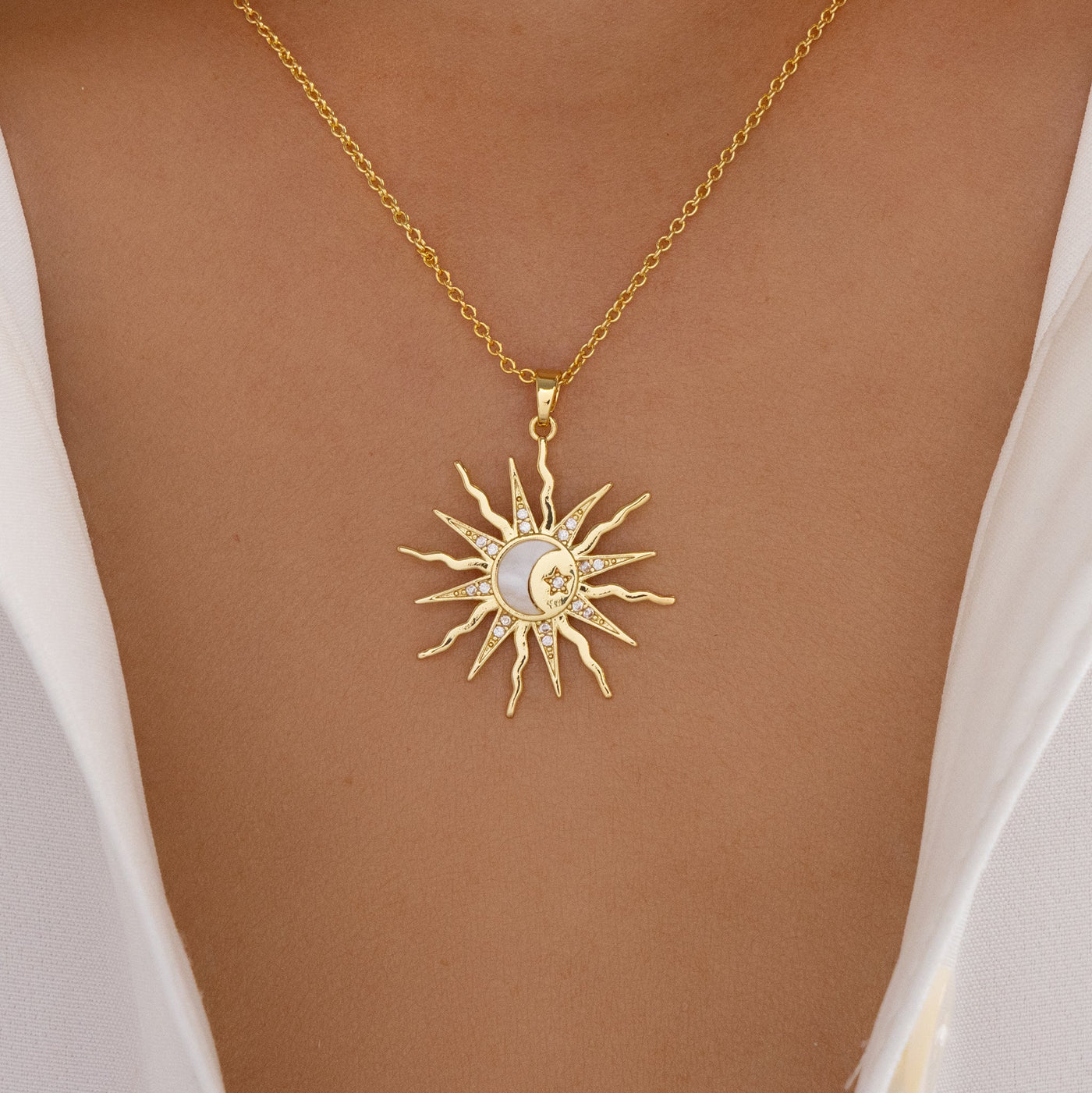Crystal Sun Necklace