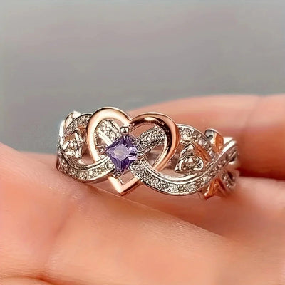 Violetheart Gold & Silver Ring | Mixed Gold