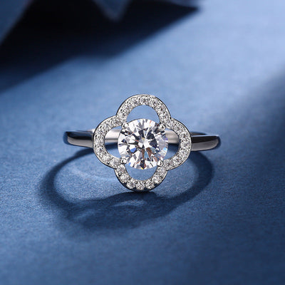 Aria Clover Charm Set | White Gold