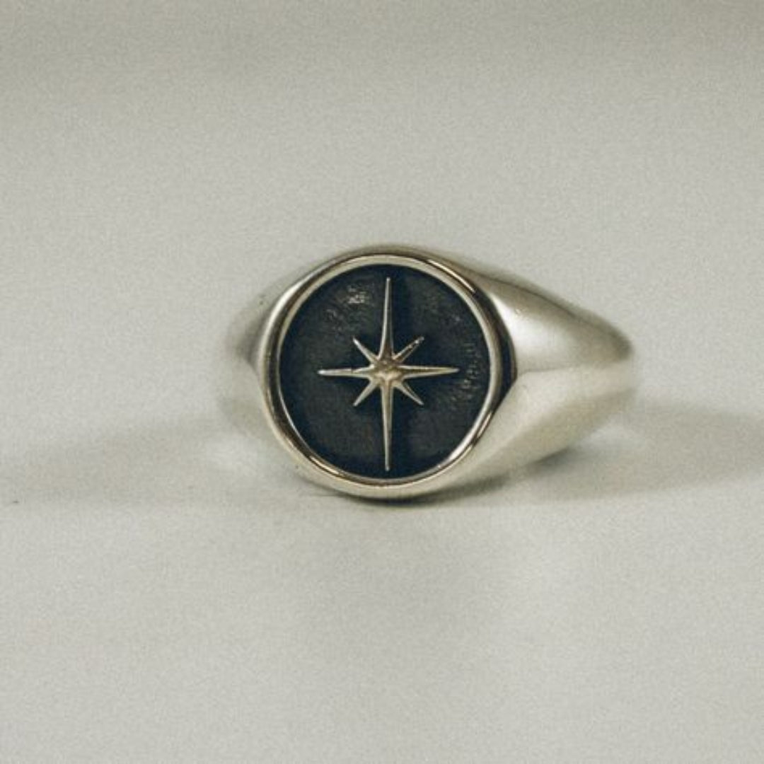 Silver Starlight Seal Ring