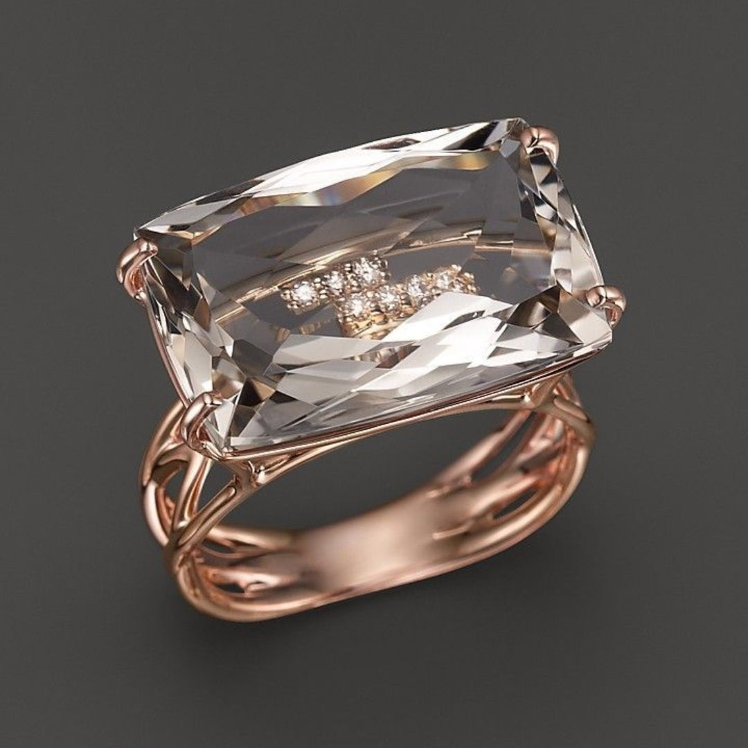 Rose Glass Ring