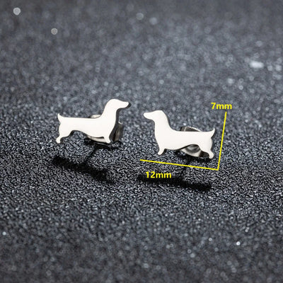 Dachshund Stud Earrings