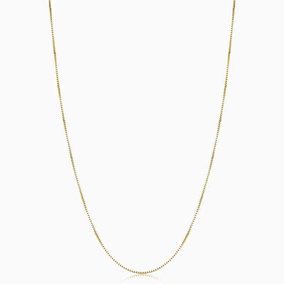 Gold Bodega Box Necklace
