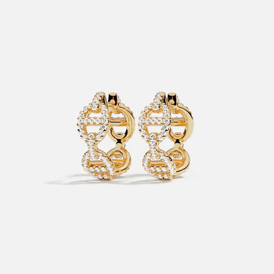 Isla Marina Gold Hoop Earrings