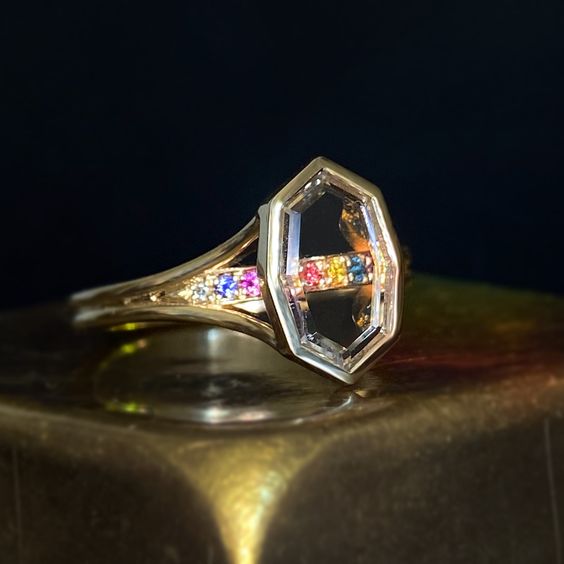 Vintage Colorful Glass Ring