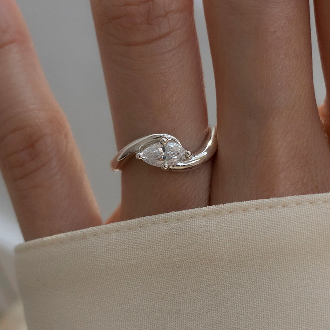 Silver 925 Crystal Eye Ring