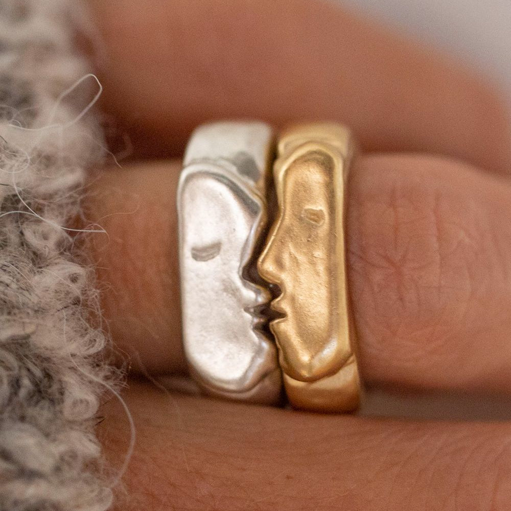 Double Face Ring Set