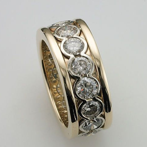 Vintage Zirconia Fine Gold Ring