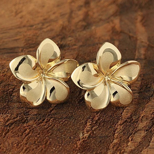 Golden Flower Earrings