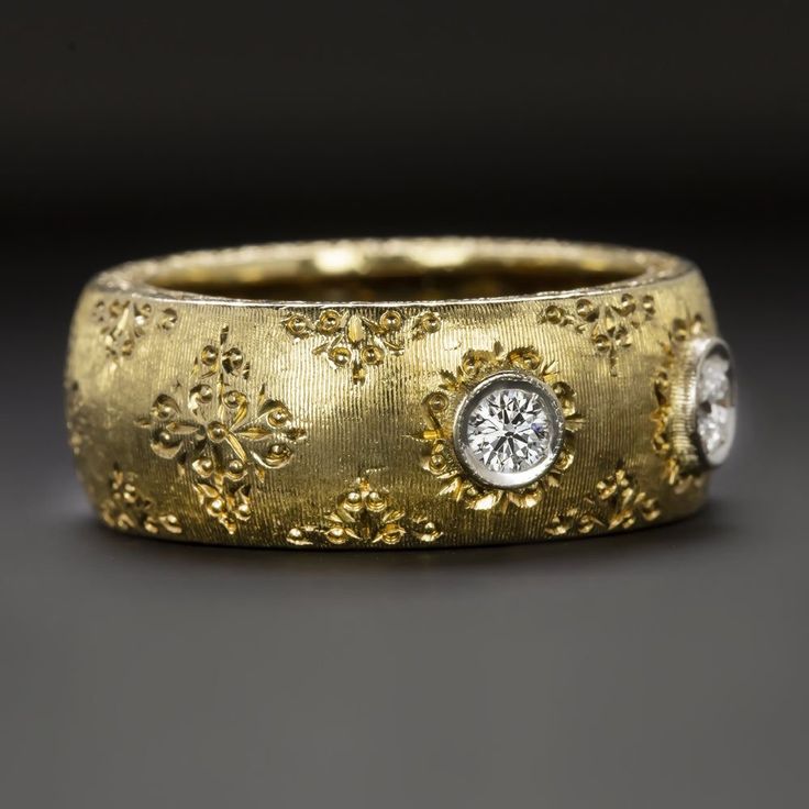 Tribal Golden Zirconia Ring