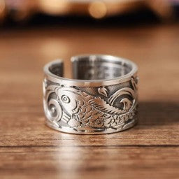 Vintage Open Sea Silver Ring