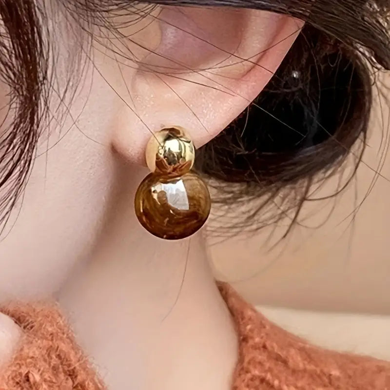 Aurélie Amber Drop Earrings