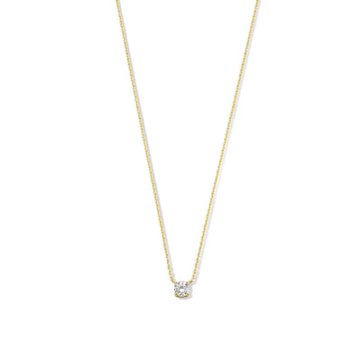 Cléa Stone Necklace | White Gold