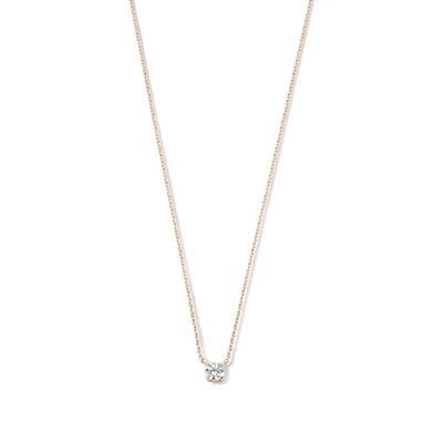 Cléa Stone Necklace | White Gold