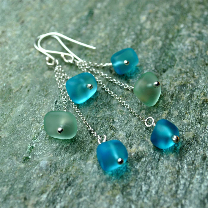 Vintage Blue Stone Earrings